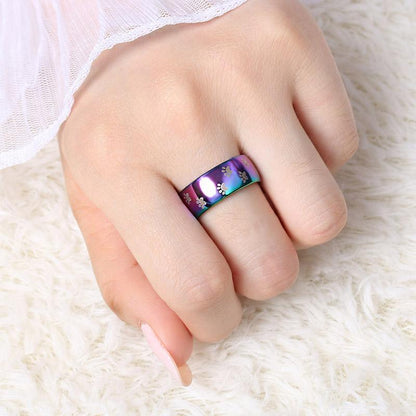 Rainbow Paw Ring