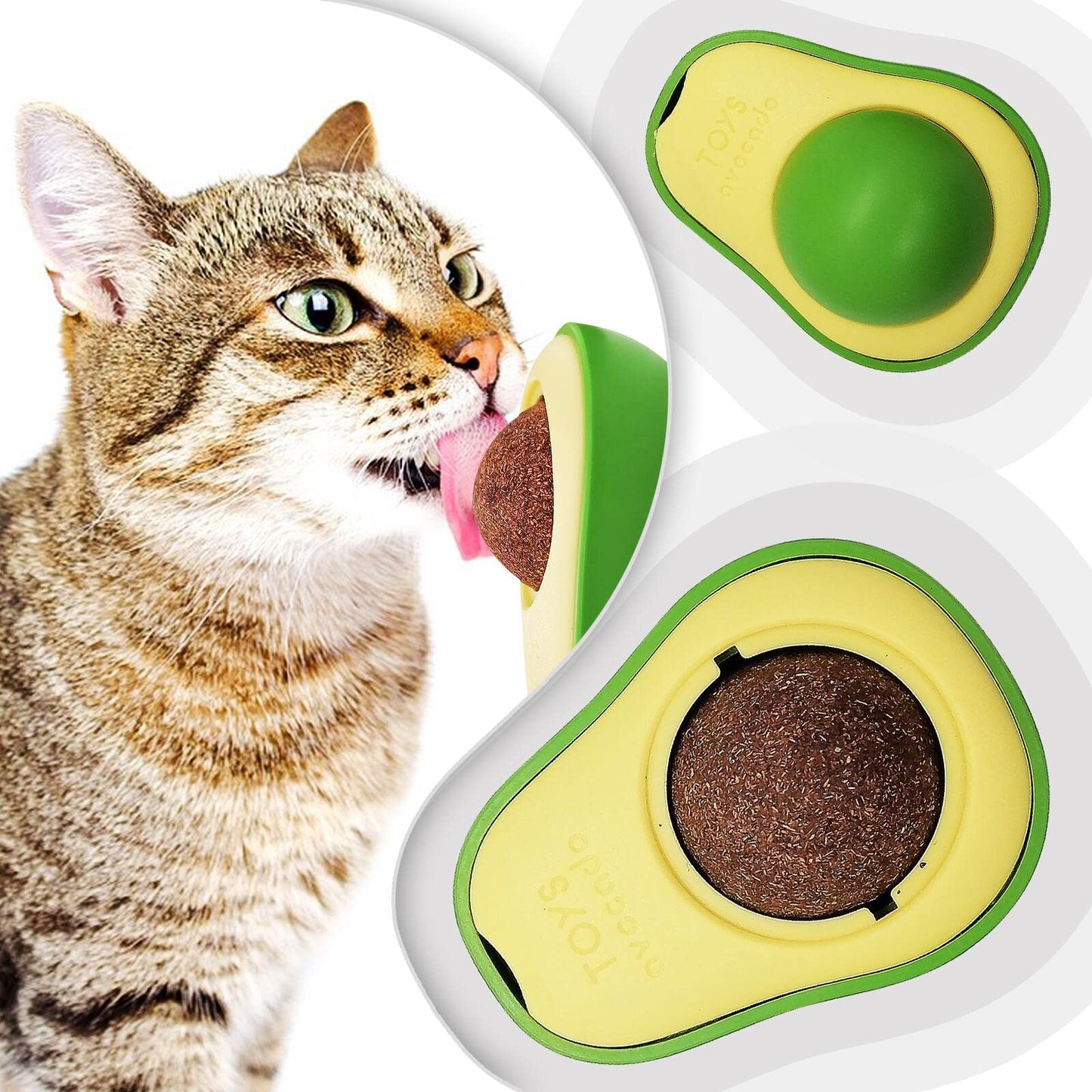 Avocado Catnip Licking Toy